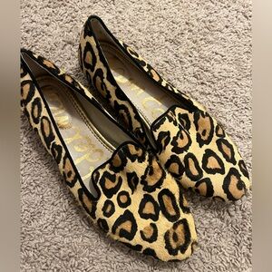 SAM EDELMAN | Leopard Print Fur Loafers Size 10